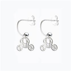 Orecchini Cerchietto Argento Carrozza
