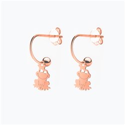 Orecchini Cerchietto Argento Ranocchio