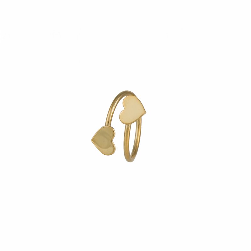 Anello cuori gold