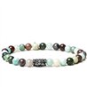 Bracciale Stone Amazonite con componenti in argento