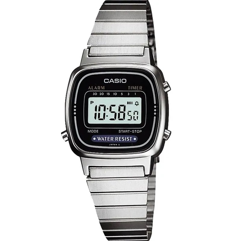 Orologio CASIO VINTAGE ICONIC MINI STEEL - BLACK Donna