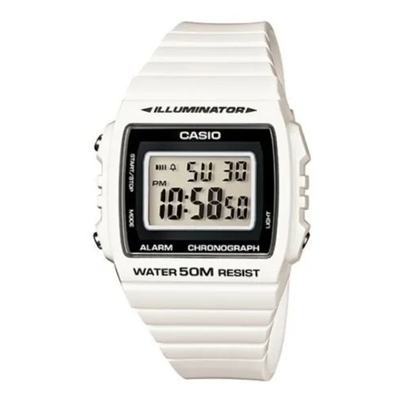 Orologio CASIO TIMELESS COLLECTION SPORT ILLUMINATOR WR 50M, ALARM, CHRONOGRAPH - WHITE Unisex