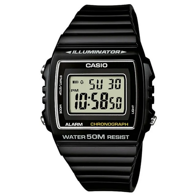 Orologio CASIO TIMELESS COLLECTION SPORT ILLUMINATOR WR 50M, ALARM, CHRONOGRAPH - BLACK Unisex
