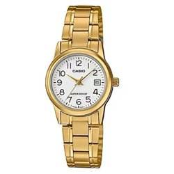 Orologio CASIO COLLECTION LADY DATE, GOLD - WHITE Donna