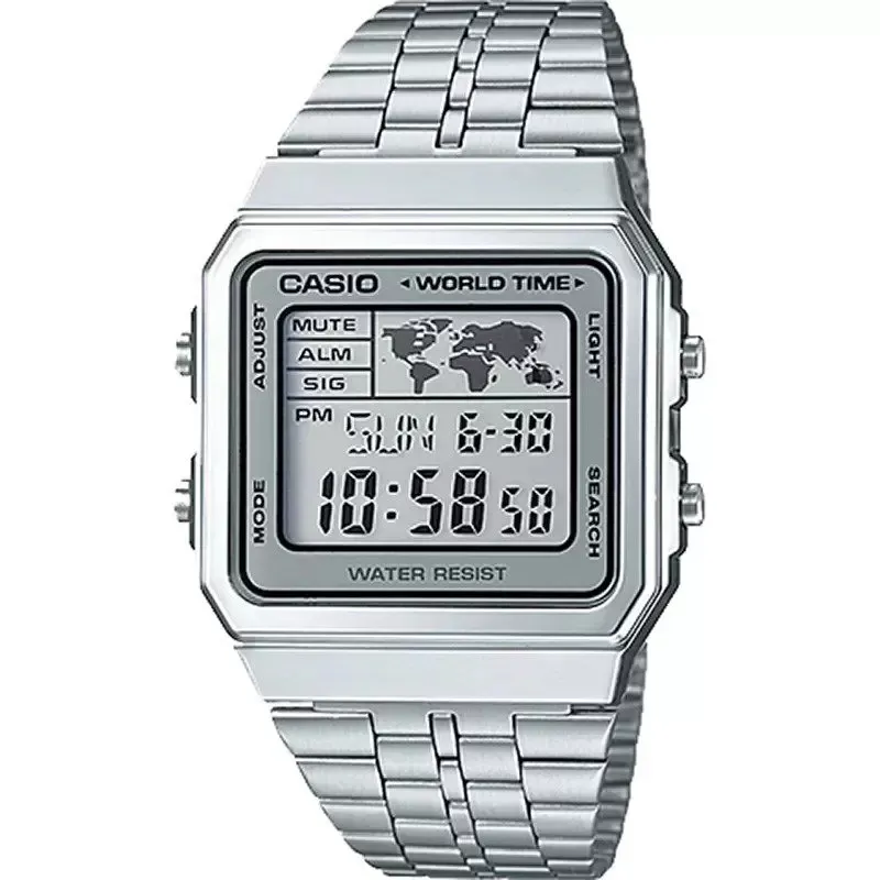 Orologio CASIO VINTAGE World Time - Silver Unisex