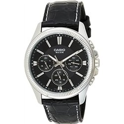 Orologio CASIO DAY DATE MULTIFUNCTION, LEATHER - BLACK Uomo