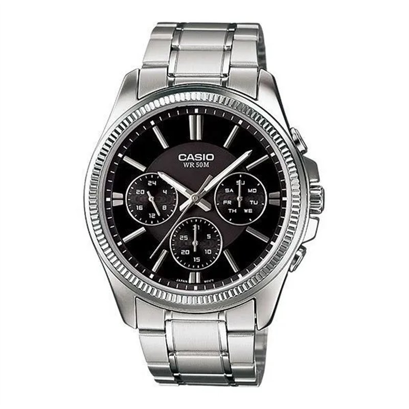 Orologio CASIO COLLECTION MULTIFUNCTION CALENDAR - BLACK Uomo