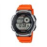Orologio CASIO SPORT  DIVER - WORLD TIME ILLUMINATOR 5 ALARMS, 10 YEARS BATTERY - ORANGE Uomo