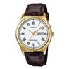 Orologio CASIO COLLECTION DAY DATE ROMANS, LEATHER - GOLD Uomo