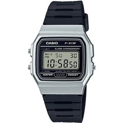 Orologio CASIO VINTAGE F-91 BIO RESIN STRAP - SILVER Unisex