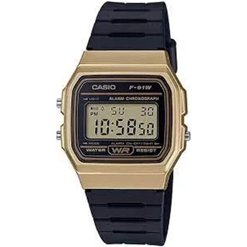 Orologio CASIO VINTAGE F-91 BIO RESIN STRAP - GOLD Uomo