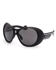 OCCHIALI DA SOLE UNISEX MONCLER SUNGLASSES BLACK OVAL ***SPECIAL PRICE***