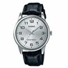 Orologio CASIO COLLECTION ONLY TIME, LEATHER - SILVER Uomo