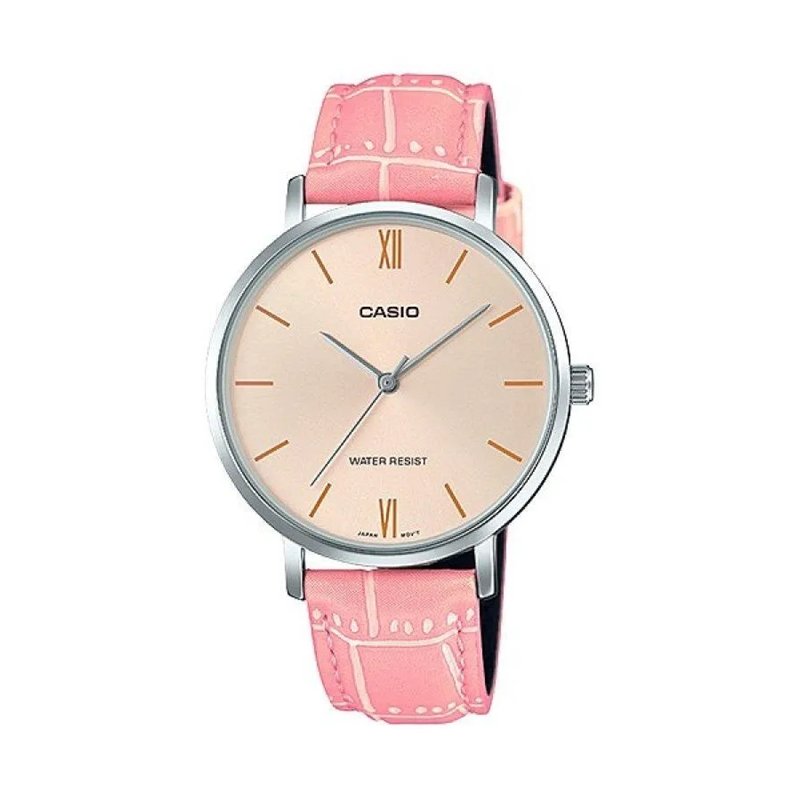 Orologio CASIO COLLECTION MINIMAL, LEATHER - ANTIQUE PINK Donna