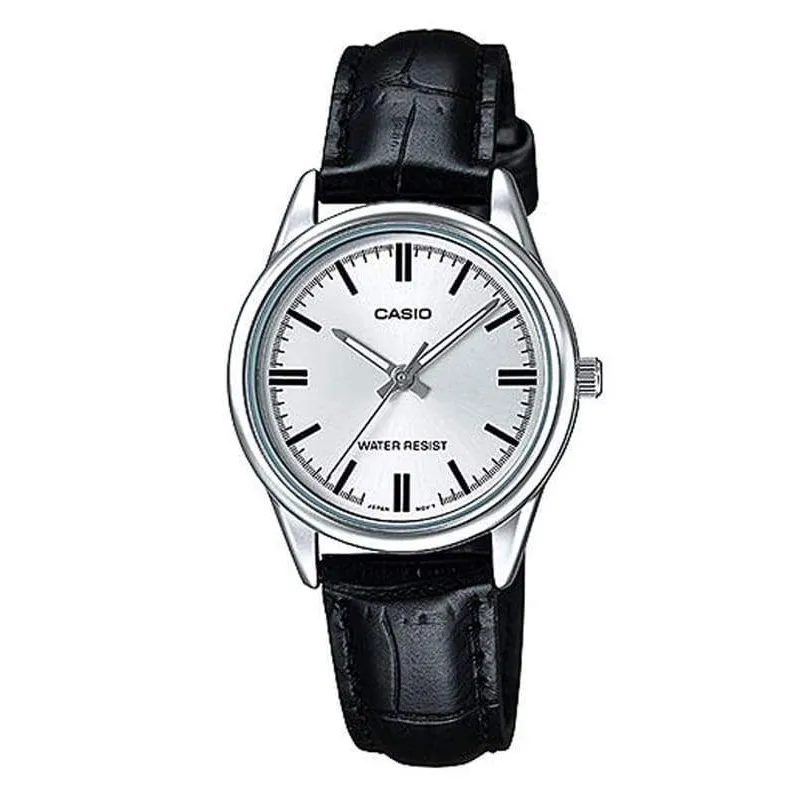 Orologio CASIO COLLECTION ONLY TIME LADY LEATHER - WHITE Donna