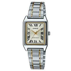 Orologio CASIO COLLECTION LADY TANK, SILVER&GOLD - CHAMPAGNE, METAL ALLOY Donna