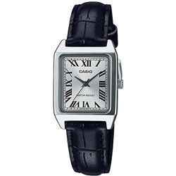Orologio CASIO COLLECTION TANK, LEATHER - SILVER Donna