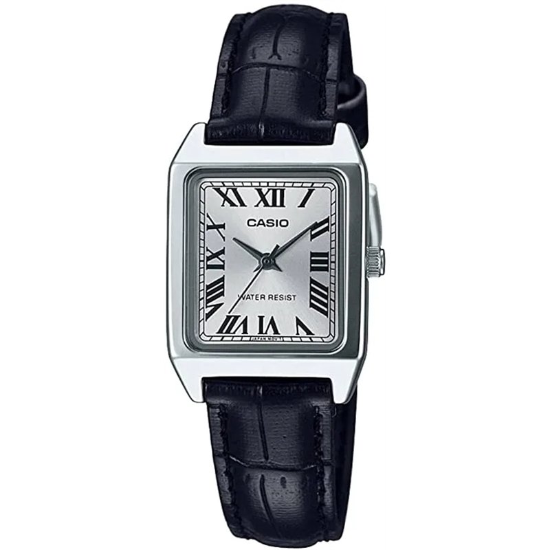Orologio CASIO COLLECTION TANK, LEATHER - SILVER Donna