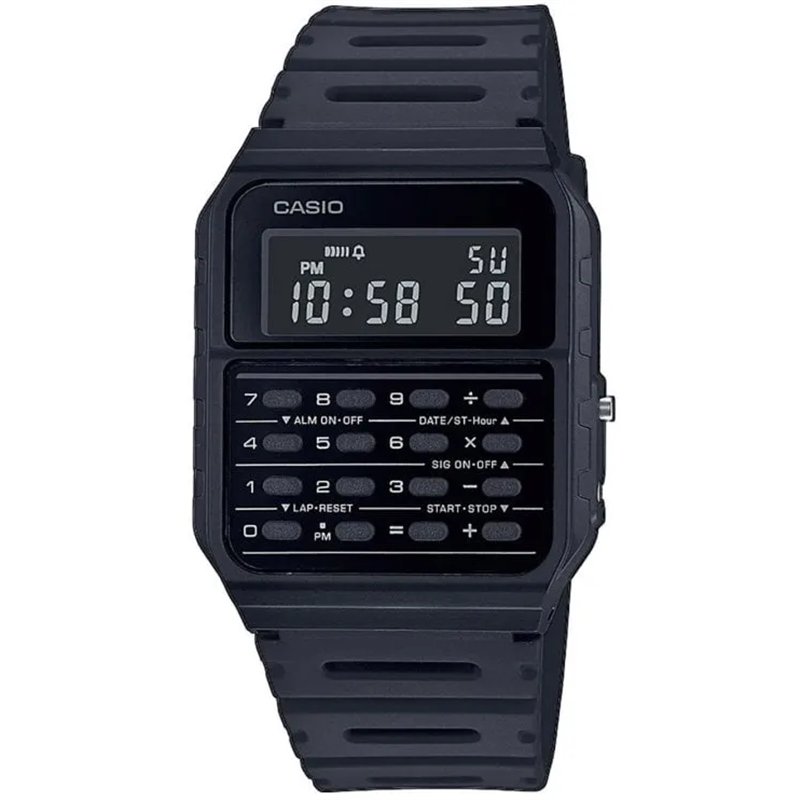 Orologio CASIO VINTAGE CALCULATOR EDGY COLLECTION - FULL BLACK Unisex