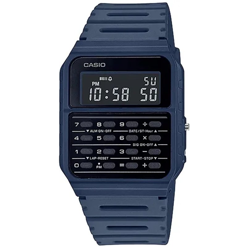 Orologio CASIO VINTAGE CALCULATOR EDGY COLLECTION - BLUE Unisex