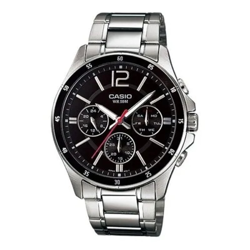 Orologio CASIO COLLECTION MULTIFUNCTION CALENDAR - BLACK Uomo