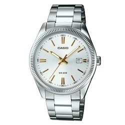 Orologio CASIO COLLECTION LADY DATE - ARGENTEE, GOLD INDEXES Donna