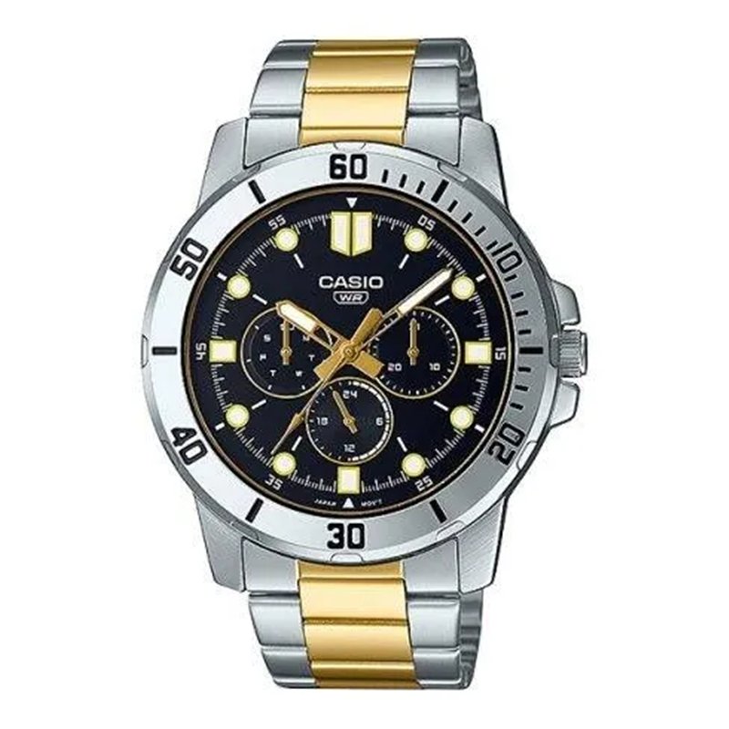 Orologio CASIO COLLECTION DIVER MULTIFUCTION STEEL&GOLD - BLACK Uomo