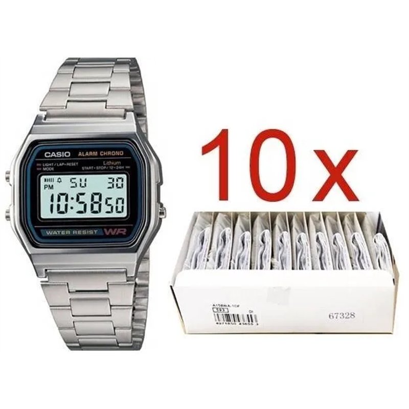 Orologio CASIO VINTAGE GENT SILVER **PACK 10 PCS** Unisex