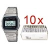 Orologio CASIO VINTAGE GENT SILVER **PACK 10 PCS** Unisex