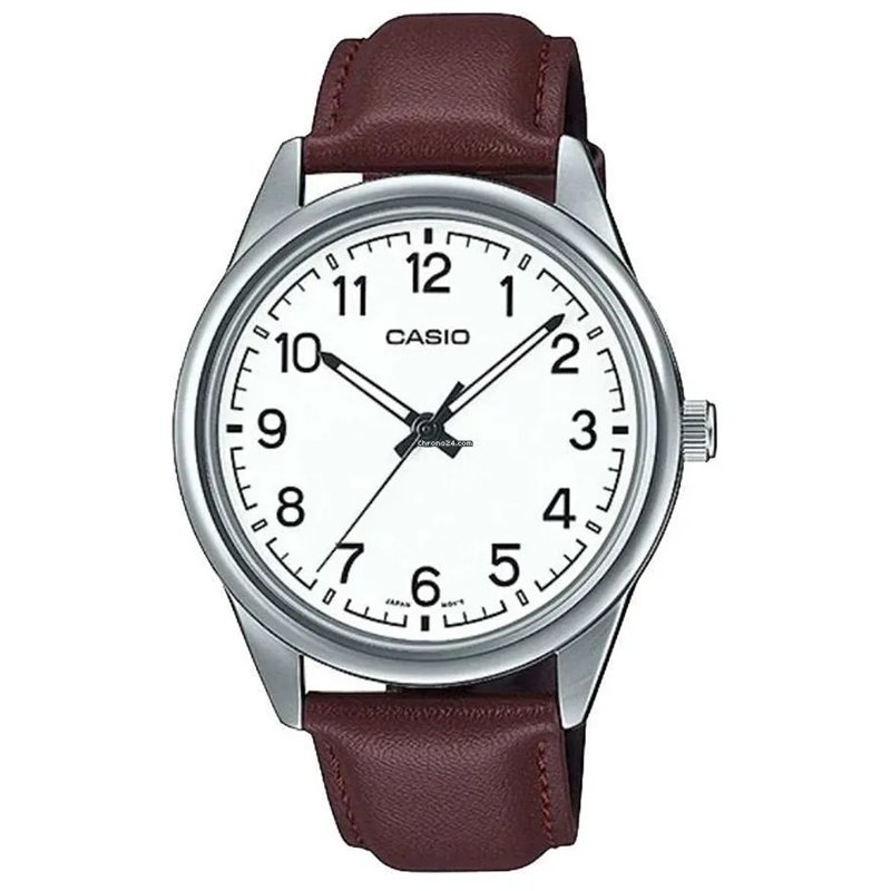 Orologio CASIO COLLECTION CASUAL, LEATHER - WHITE Uomo