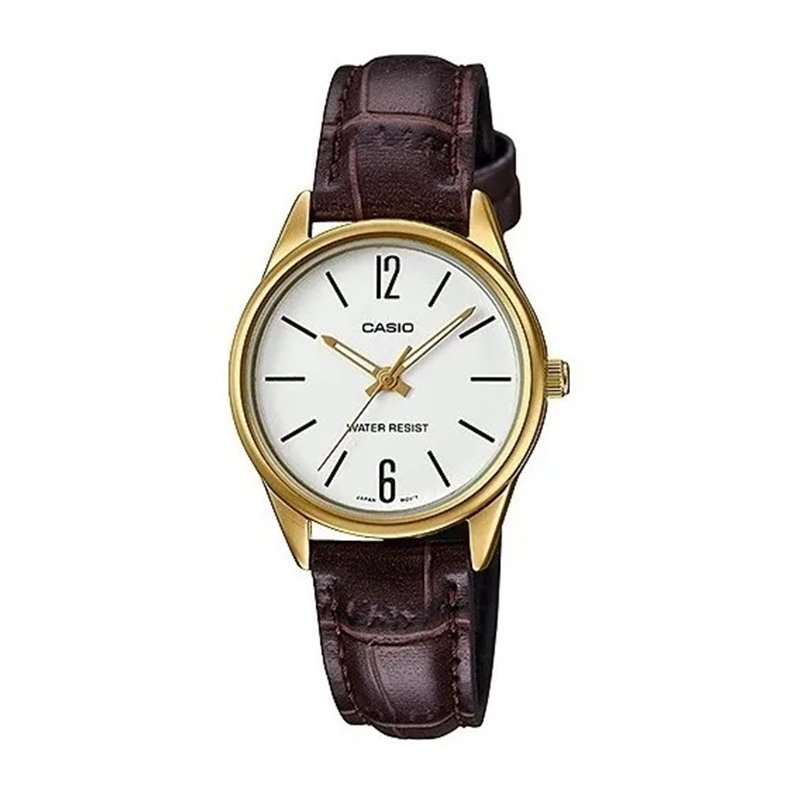 Orologio CASIO COLLECTION 3H LADY LEATHER - WHITE Donna