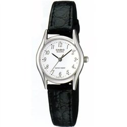 Orologio CASIO COLLECTION ONLY TIME, LEATHER - WHITE Donna