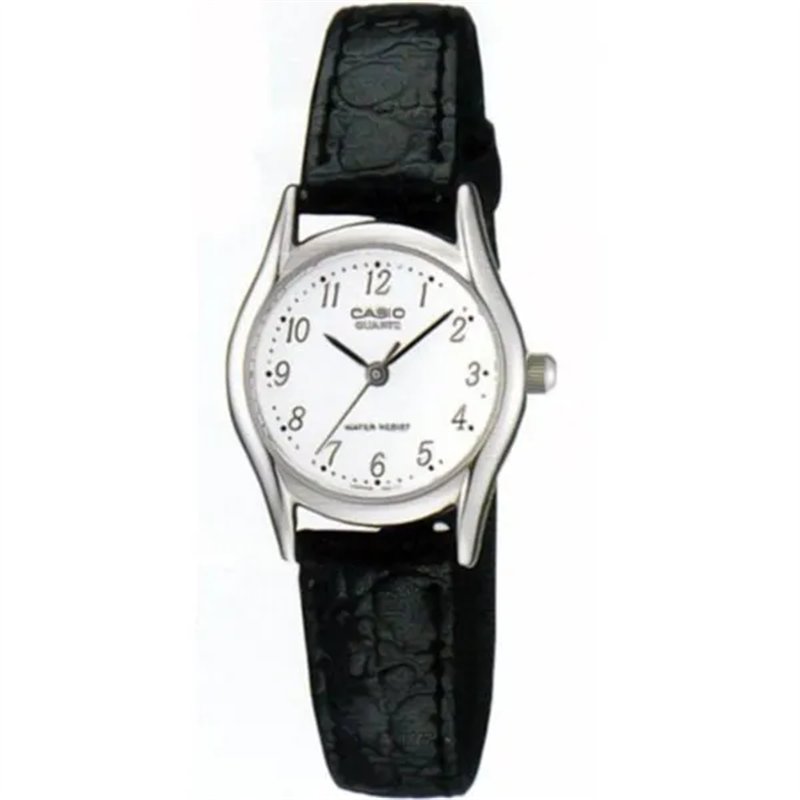 Orologio CASIO COLLECTION ONLY TIME, LEATHER - WHITE Donna