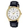 Orologio CASIO COLLECTION DATE GOLD, LEATHER - WHITE Uomo