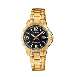 Orologio CASIO COLLECTION LADY DATE, GOLD - BLACK Donna