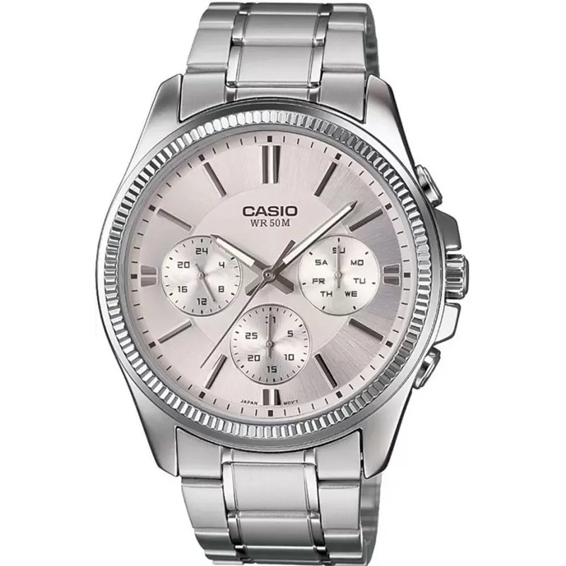 Orologio CASIO DAY DATE MULTIFUNCTION - ARGENTÃˆE Uomo