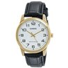 Orologio CASIO COLLECTION ONLY TIME GOLD, LEATHER - WHITE Uomo