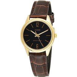 Orologio CASIO COLLECTION ONLY TIME LADY LEATHER - BLACK Donna