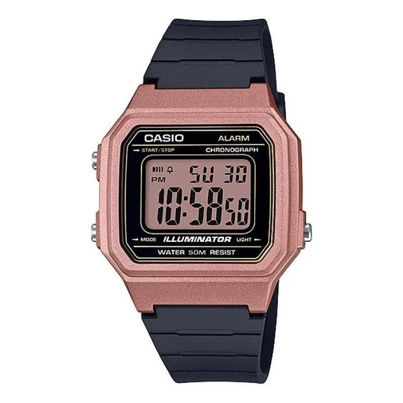 Orologio CASIO TIMELESS COLLECTION SPORT ILLUMINATOR WR 50M, ALARM, CHRONOGRAPH - BRONZE - METAL SERIE Unisex