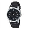 Orologio CASIO COLLECTION DATE, LEATHER - BLACK Uomo
