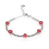 Bracciale Baby Silver Argento e pietre in Ceramica corallo