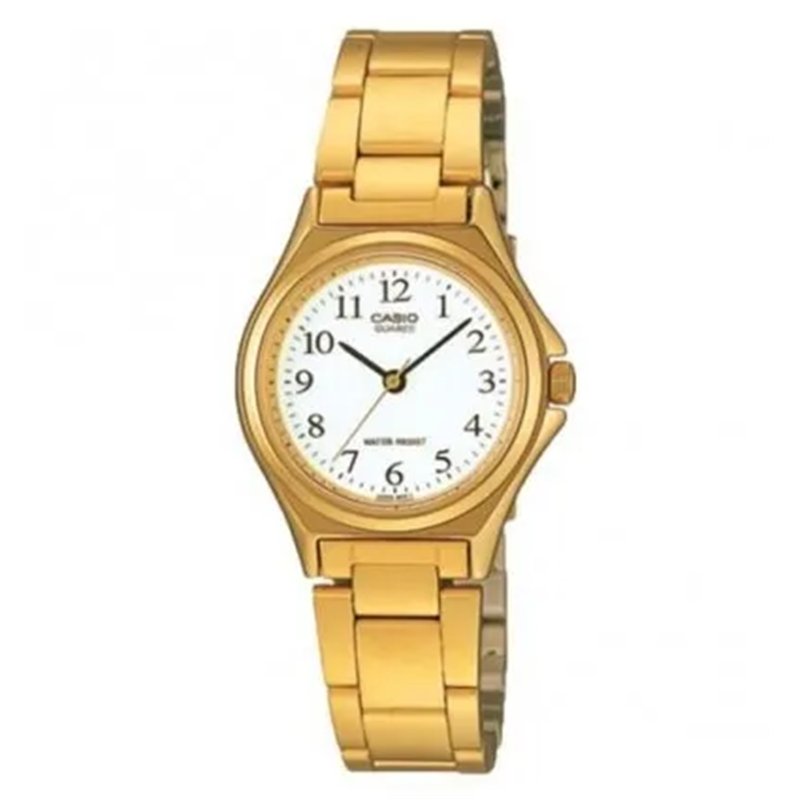 Orologio CASIO COLLECTION ONLY TIME LADY GOLD - WHITE Donna