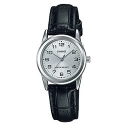 Orologio CASIO COLLECTION LADY 3H, LEATHER - SILVER Donna