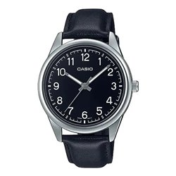Orologio CASIO COLLECTION CASUAL, LEATHER - BLACK Uomo