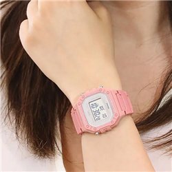 Orologio CASIO TIMELESS COLLECTION SPORT ILLUMINATOR WR 50M, ALARM, CHRONOGRAPH - PINK - COLORED SERIE Unisex
