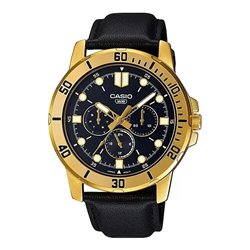 Orologio CASIO COLLECTION DIVER MULTIFUCTION, LEATHER - BLACK Uomo