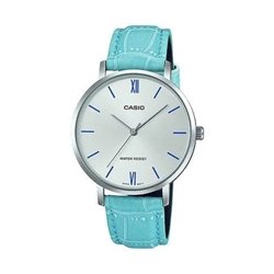 Orologio CASIO COLLECTION MINIMAL, LEATHER - ARGENTEE Unisex
