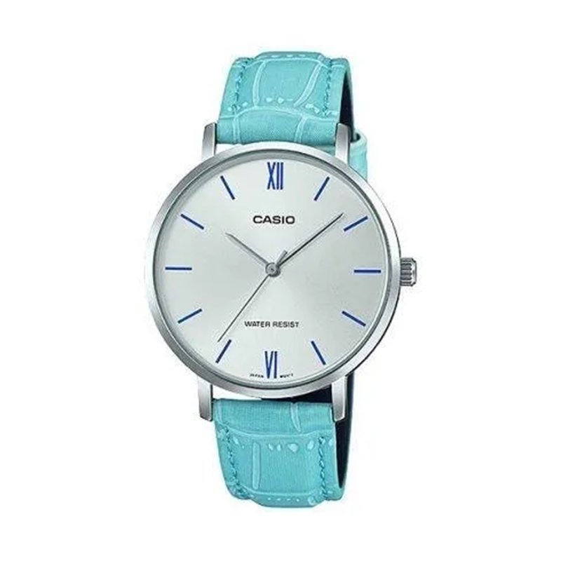 Orologio CASIO COLLECTION MINIMAL, LEATHER - ARGENTEE Unisex