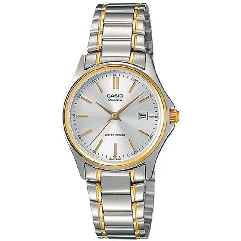 Orologio CASIO COLLECTION LADY DATE STEEL/GOLD - ARGENTEE, GOLD INDEXES Donna