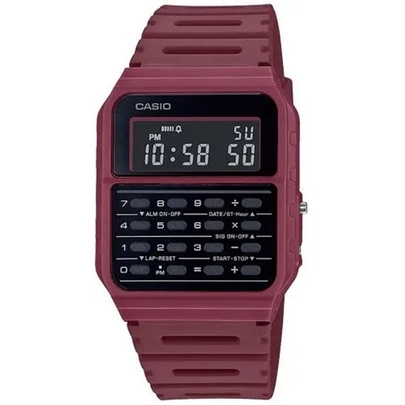 Orologio CASIO VINTAGE CALCULATOR EDGY COLLECTION - RED Unisex